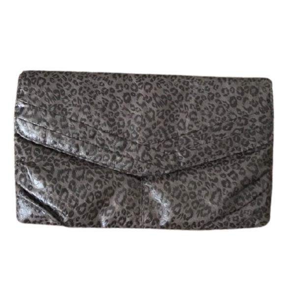 CLAIRE’S clutch shoulder crossbody leopard gray - Picture 1 of 12